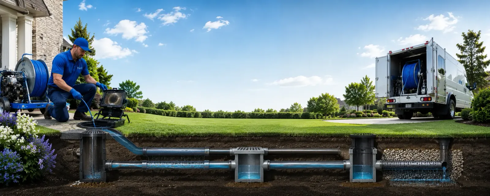 Outdoor drain cleaning information for Barre, MA